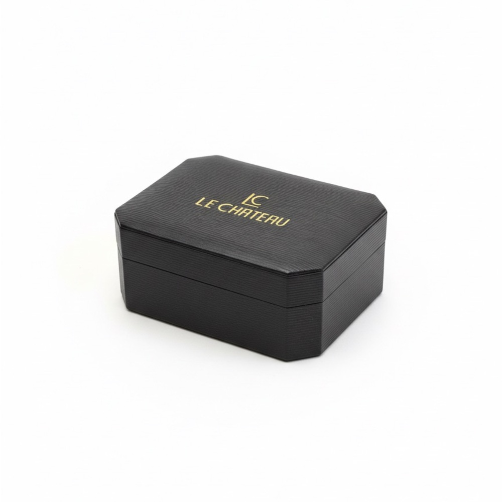 Le Chateau Black and Gold Jewelry Case